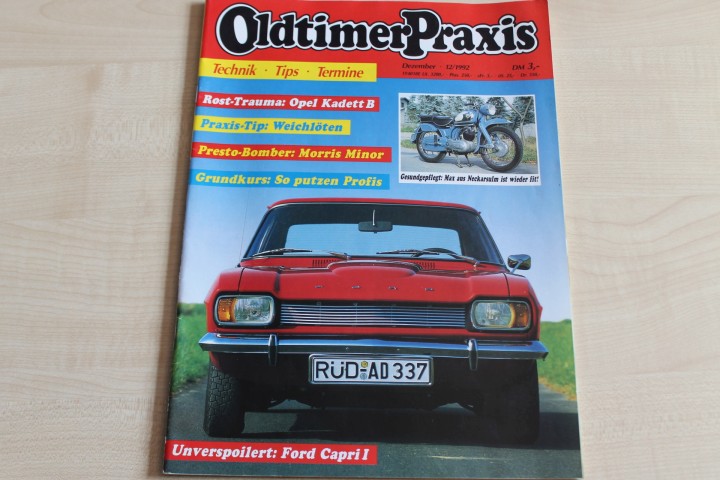 Deckblatt Oldtimer Praxis (12/1992)